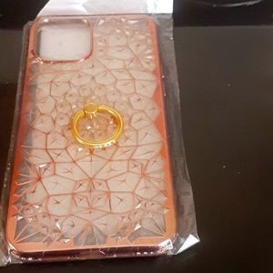 Clear and Light Pink iPhone 12 pro max phone case